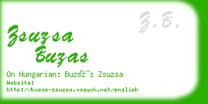 zsuzsa buzas business card